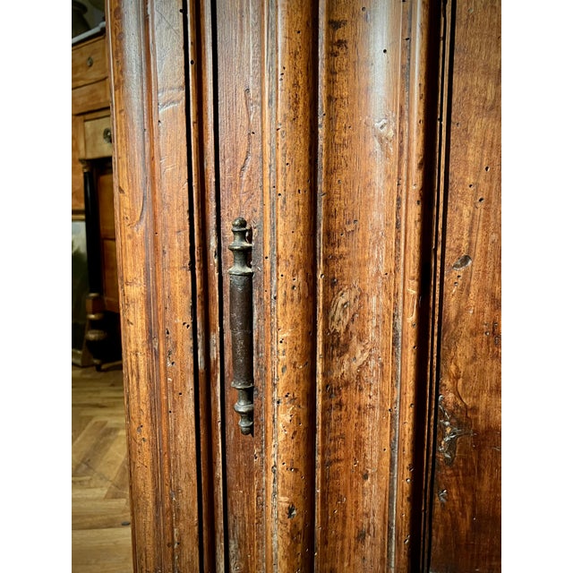 18th Century 18th Century Italian Piedmontese Walnut Wardrobe For Sale - Image 5 of 13