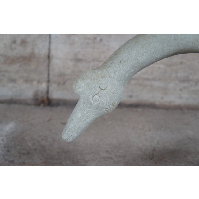 Antique Italian Carved Stone Bird Garden Sculpture For Sale - Image 4 of 10