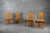 Postmodern Postmodern Sculptural Oak and Rush Seat Dining Chairs, 1970s, Set of 4 For Sale - Image 3 of 13