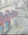 Early Paris, France Oil Painting of Monoprix Store and a Park For Sale - Image 4 of 7
