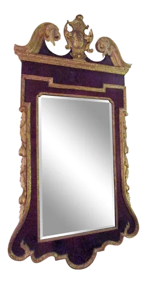 18th Century George III Parcel-Gilt Mahogany Mirror