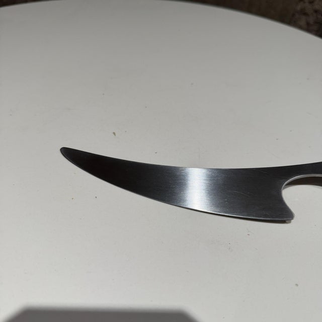 Vintage Dansk Scandinavian Modern Vivianna Torun Design Cheese Knife For Sale In San Diego - Image 6 of 11