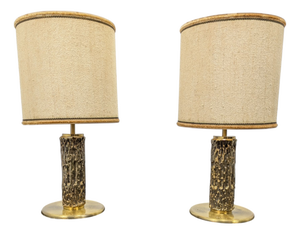 Brass Lamps, 1970s, Set of 2