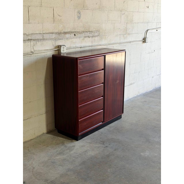 Brouer Møbelfabrik Brouer Gentleman Chest Rosewood Dresser Storage Denmark Mid-Century Modern 1970s For Sale - Image 4 of 10