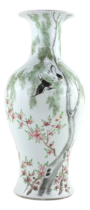 Late 19th Century (Vase Text Marked Circa 1923) Chinese Famille Rose Vase