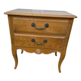 1990s Ethan Allen French Country Nightstand Chest End Side Table Bedroom Commode For Sale