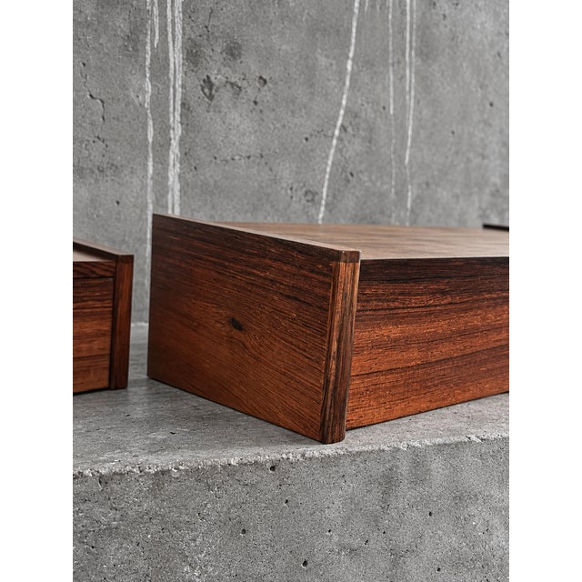 Floating Bedside Tables by Melvin Mikkelsen, 1960s, Set of 2 For Sale - Image 7 of 13
