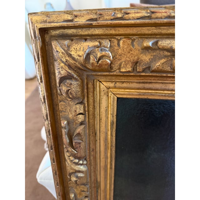18th Century Neapolitan School Floral & Fruit Still Life Oil Painting in Monumental Gilt Frame - Unsigned For Sale In Dallas - Image 6 of 13