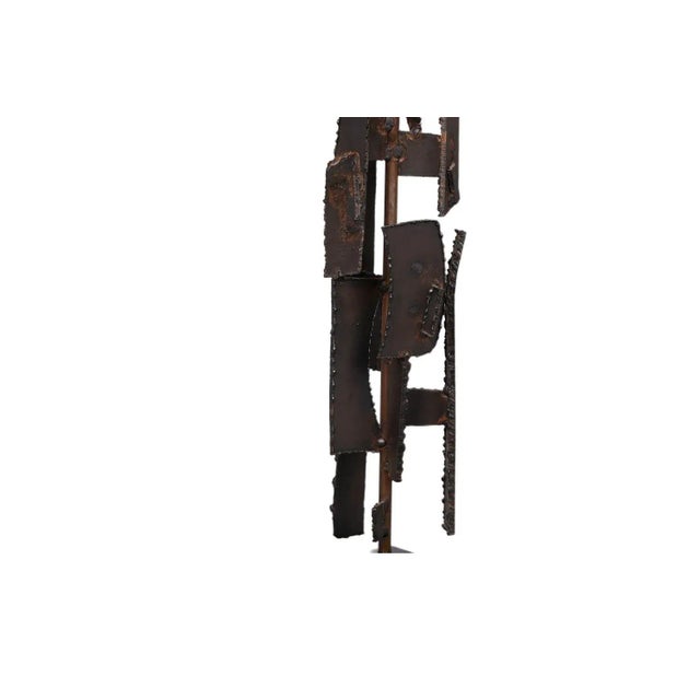 Metal Mid Century Lamp Abstract Brutalist Welded Metal For Sale - Image 7 of 11