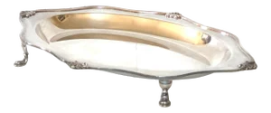 1940s Sheffield Silver Footed Serving Tray