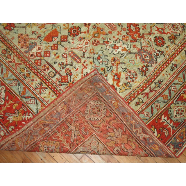 American Phenomenal Antique Turkish Oushak Rug For Sale - Image 3 of 18