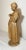 1940s Hand Carved Wood Folk Art Friar Monk Statue Sculpture Religious Figure For Sale - Image 4 of 11