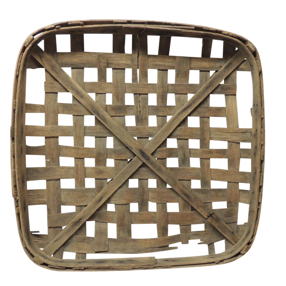 Tobacco Drying Wood Flat Basket Chairish