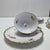 Tea Cups in French Porcelain, Set of 6 For Sale - Image 4 of 18