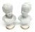 Vintage Mid-Century Modern Lefton Bisque Porcelain Victorian Boy & Girl Pair Bust Statue For Sale - Image 11 of 11