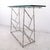 Industrial Metal Faux Bamboo Console Table For Sale - Image 4 of 8