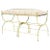 Solid Brass Frame Mid-Century Window Bench New Upholstery For Sale