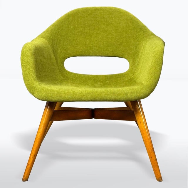 1950s Set of Mid-Century Modern Armchairs by Miroslav Navrátil, Czech Republic, 1950s For Sale - Image 5 of 11