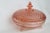Pink Depression Glass 3 Footed Candy Dish With Diamond Quilt Pattern Lid 4757b For Sale - Image 14 of 14