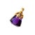 Antique Art Nouveau 14k Gold & Amethyst Fob, Circa 1900 For Sale - Image 4 of 6