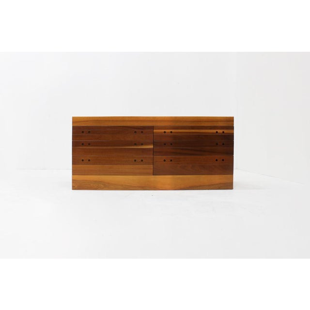 Vintage Italian Mid Century Chest of Drawers sideboard Vintage Italian chest of drawers featuring a sleek mid-century...