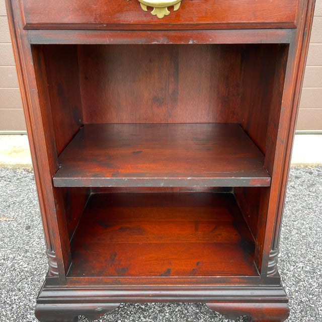 Antique Kling Traditional Chippendale Solid Mahogany Nightstand Chairish