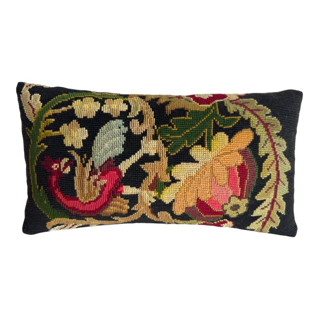 1850 English Needlework Pillow For Sale