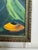 Vintage Modern Expressionism Still Life Gold Framed Original Oil Painting, Green, Yellow, Blue Gray For Sale In Houston - Image 6 of 12