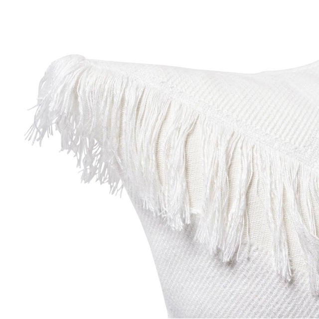 Contemporary Schumacher Sonora 22" Pillow in Ivory For Sale - Image 3 of 5