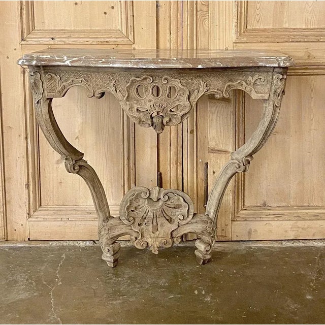 18th Century French Regence Marble Top Console is the perfect way to add timeless elegance to your entryway, hall or any...