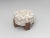 Contemporary Cassette Pouf in Douce Folie Grége Fabric and Smoked Oak by Alter Ego for Collector For Sale - Image 3 of 5