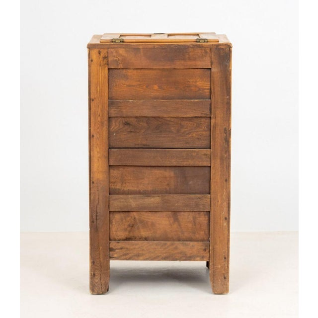 Wood American Oak Ice Box Chest For Sale - Image 7 of 7