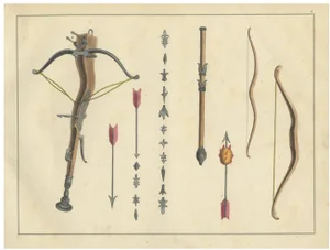 Medieval Crossbow, 1842, Paper