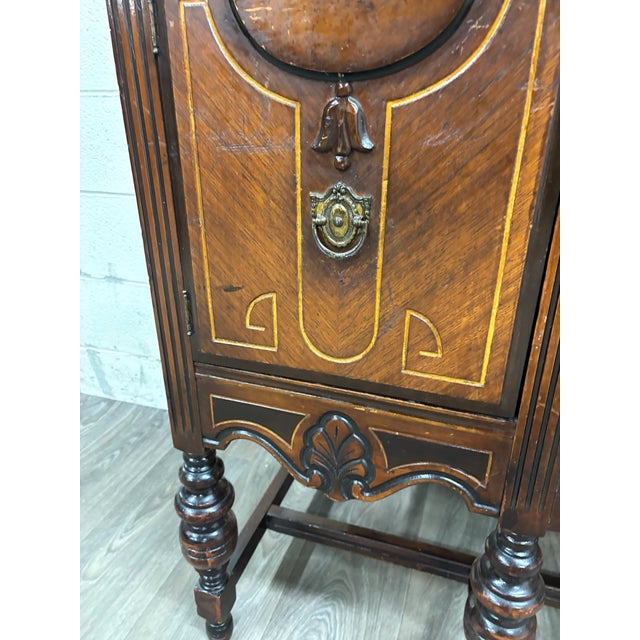 Antique Art Deco or Jacobean Revival Style Sideboard Buffet Server Console For Sale In Kansas City - Image 6 of 11