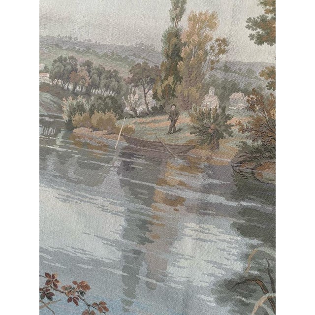 French Aubusson Style Jacquard Tapestry, 1980s For Sale - Image 4 of 17