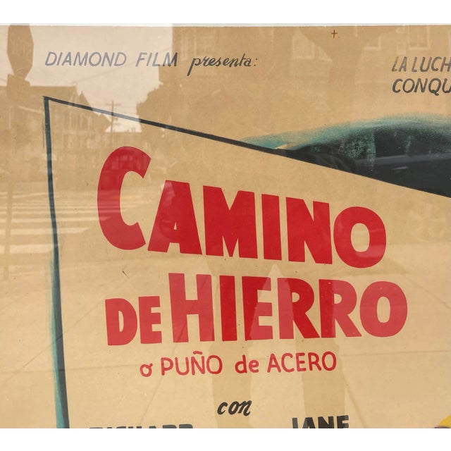 1940s Original Camino Del Hierro (Buckskin Frontier) Poster Circa 1940s For Sale - Image 5 of 10