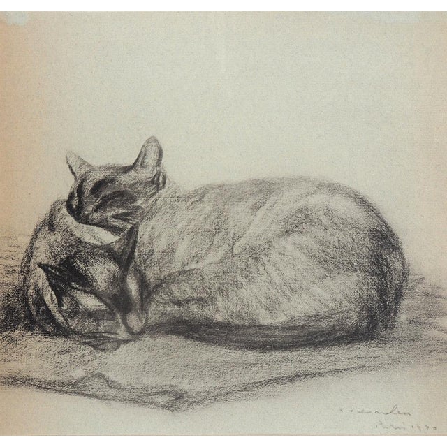 Théophile Alexandre Steinlen, Sleeping Cats, 1933, Lithograph For Sale - Image 6 of 6