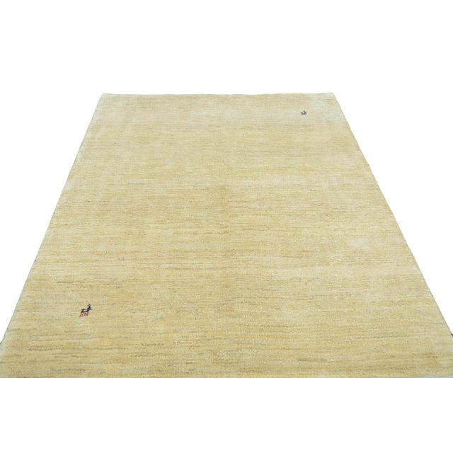 Hand-Knotted Gabbeh Loribaft Rug in Wool For Sale - Image 4 of 11