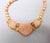 Vintage 1985 Signed Napier Pink "Sherbet" Molded Lucite Collar Necklace For Sale - Image 10 of 11