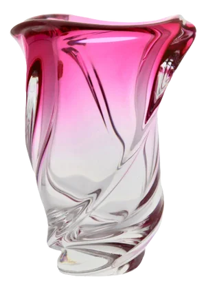 Crystal Vase from Val Saint Lambert, Belgium, 1950s