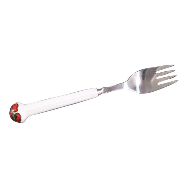 1970s Boho Chic Denby Regency White Jewel Flatware - Forks For Sale