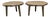 Pair of Vintage Hollywood Regency Cast Metal Organic Tree Slice Style Side Tables For Sale