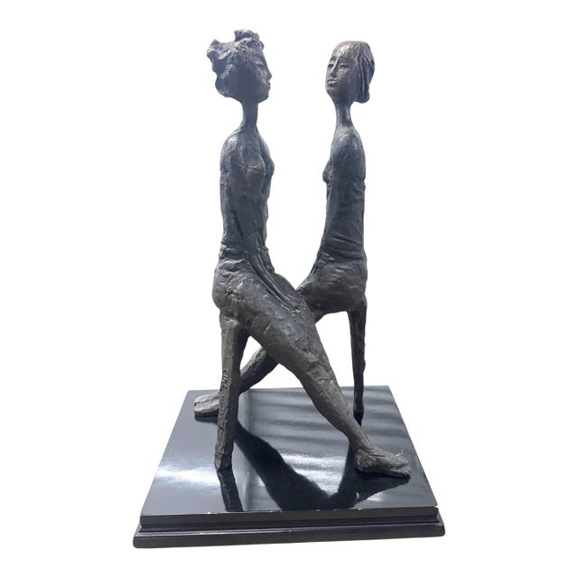 Pino Conte Women Confidence Bronze Sculpture For Sale