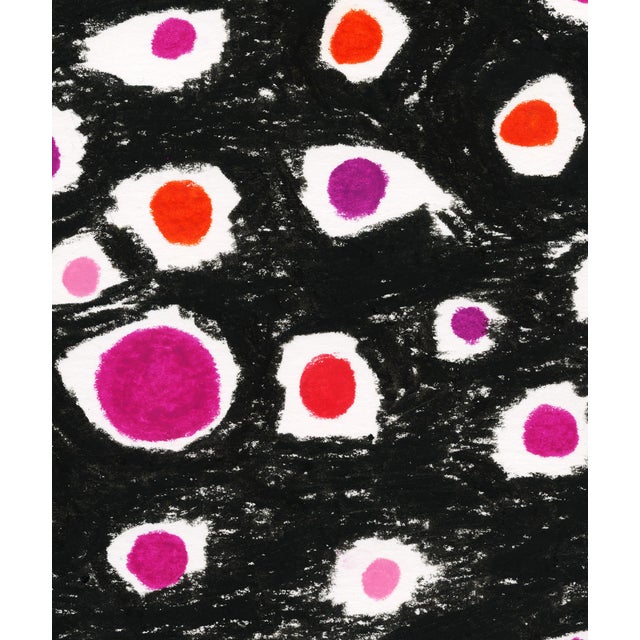 Molly Frances Molly Frances "Pink Dots" Abstract Pop Print - 40" X 60" For Sale - Image 4 of 4