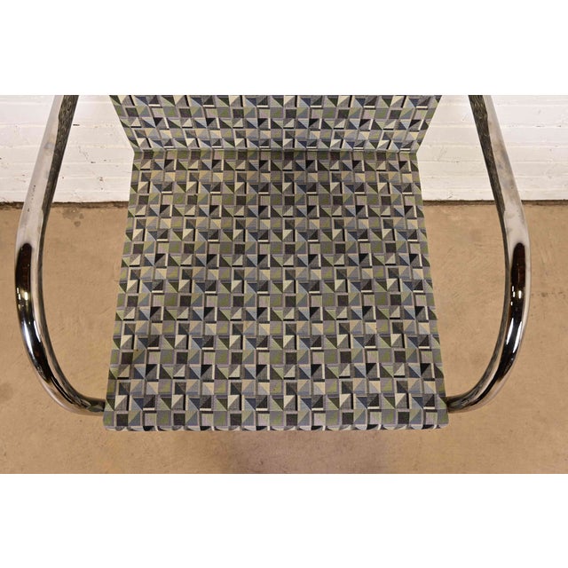 Metal Mies Van Der Rohe for Knoll Chrome Brno Chairs, Set of Four For Sale - Image 7 of 12