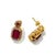 Ruby Red Bochic "Orient" Vintage Ruby & Multi Diamond Earrings Set In 18K Gold & Silver For Sale - Image 8 of 18