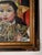 Brown Vintage Haruko Japanese Girl Portrait Oil on Canvas Painting, Wood Framed For Sale - Image 8 of 10