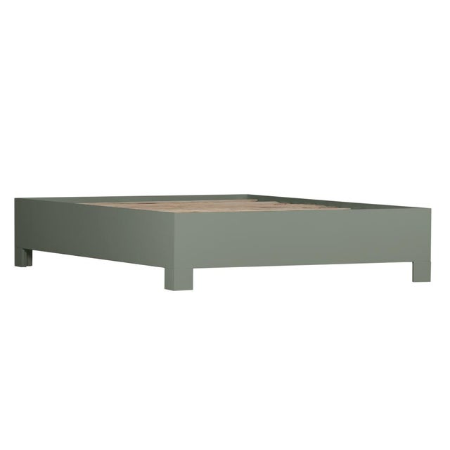 Finn Platform Bed Queen - Evergreen For Sale - Image 10 of 12