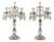 Vintage Glass Candlesticks, Set of 2 For Sale