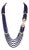 1000 Ct Natural Tanzanite Bead Five Strand Necklace + 4.5 Ct Diamond 14 K Y Gold For Sale